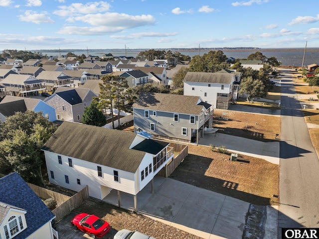 bird's eye view with a residential view