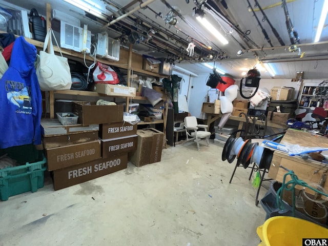 view of storage area