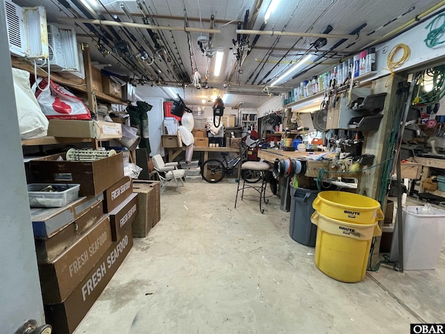 view of storage room