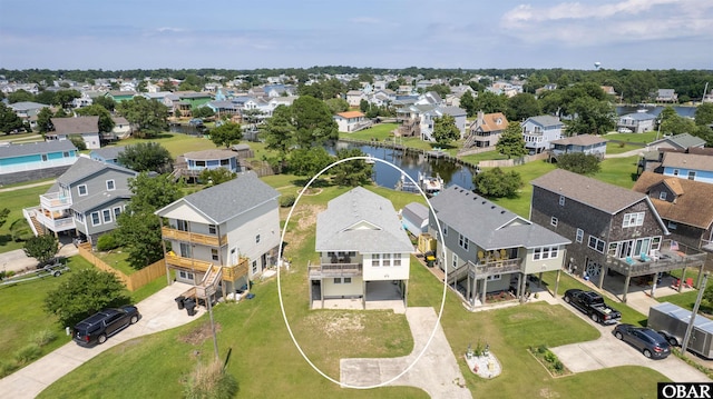 1602 Harbour View Dr Lot 119, Kill Devil Hills, NC 27948 - aerial view of residential area featuring a nearby body of water