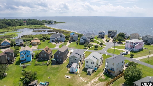 1602 Harbour View Dr Lot 119, Kill Devil Hills, NC 27948 - aerial perspective of suburban area featuring a large body of water