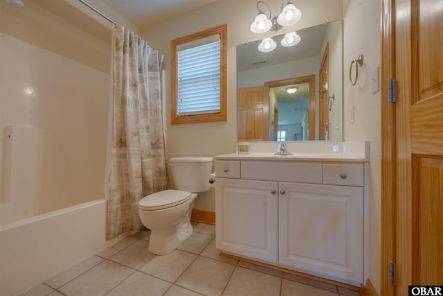 1602 Harbour View Dr Lot 119, Kill Devil Hills, NC 27948 - full bathroom with tile patterned floors, vanity, and shower / tub combo with curtain