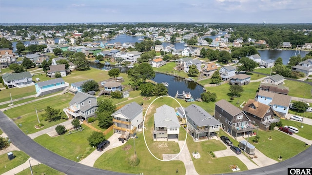 1602 Harbour View Dr Lot 119, Kill Devil Hills, NC 27948 - aerial perspective of suburban area featuring a nearby body of water