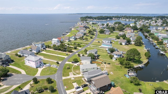1602 Harbour View Dr Lot 119, Kill Devil Hills, NC 27948 - aerial perspective of suburban area with a large body of water