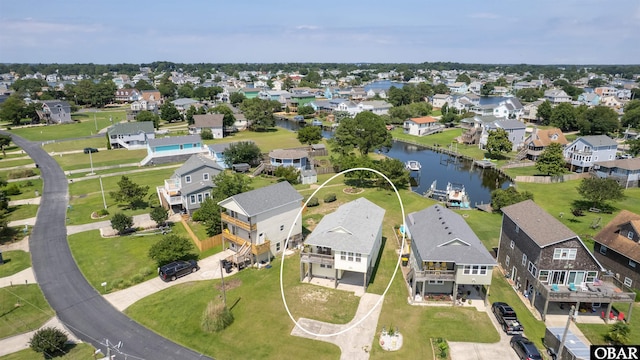 1602 Harbour View Dr Lot 119, Kill Devil Hills, NC 27948 - aerial perspective of suburban area featuring a large body of water