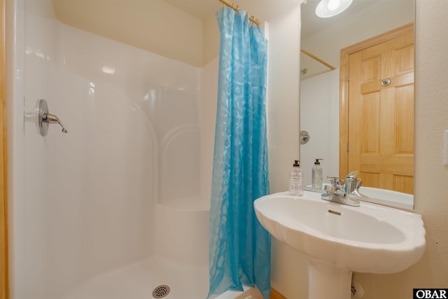 1602 Harbour View Dr Lot 119, Kill Devil Hills, NC 27948 - bathroom with a stall shower and a sink