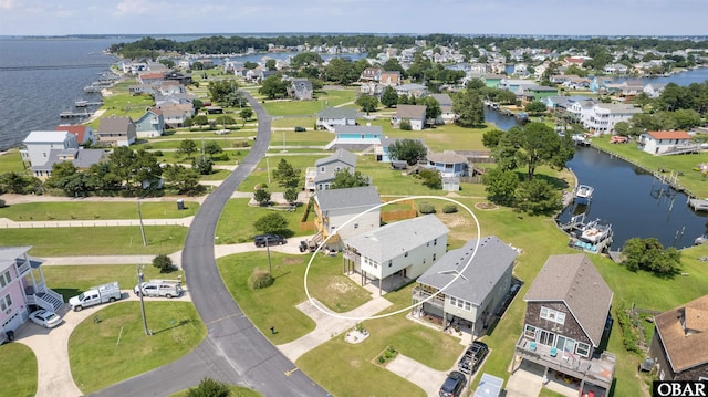 1602 Harbour View Dr Lot 119, Kill Devil Hills, NC 27948 - aerial perspective of suburban area featuring a nearby body of water
