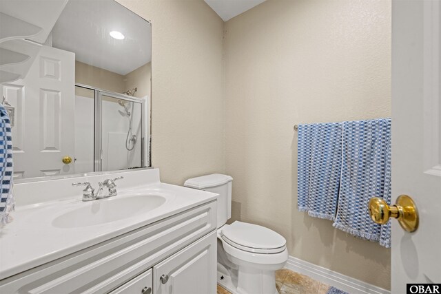 1108 Cambridge Rd Unit 307-A, Kill Devil Hills, NC 27948 - full bath with a stall shower and vanity