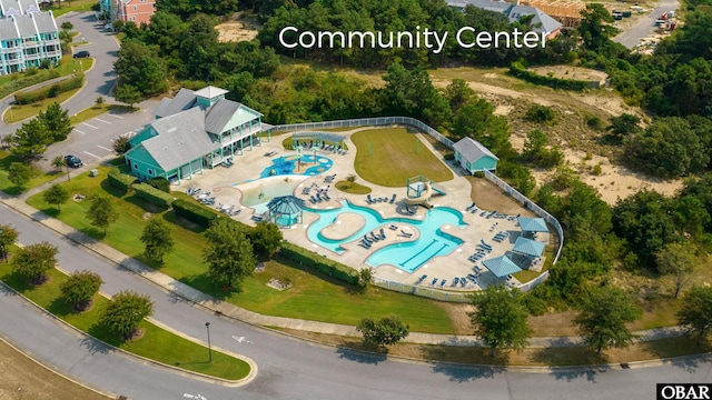 1108 Cambridge Rd Unit 307-A, Kill Devil Hills, NC 27948 - drone / aerial view of a pool area