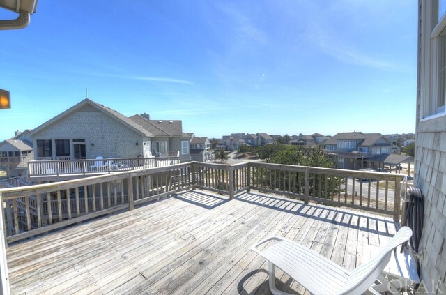 deck featuring a residential view