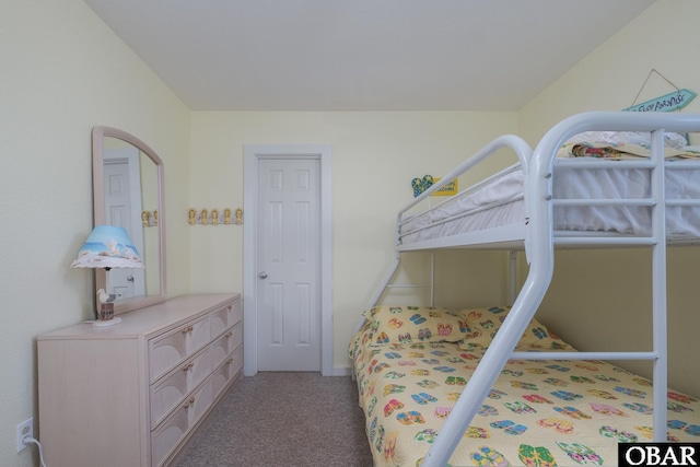 bedroom with carpet floors