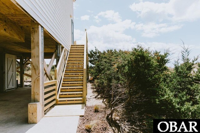 view of stairs