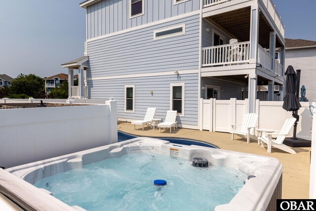 1206 Windance Ln Lot 103, Corolla, NC 27927 - view of swimming pool featuring a hot tub