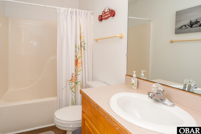 631 Skimmer Ct Lot 17, Corolla, NC 27927 - bathroom with vanity, shower / bathtub combination with curtain, and wood finished floors