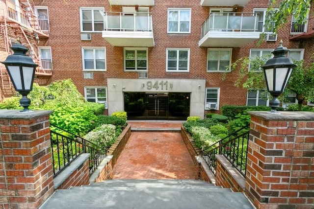 property entrance with cooling unit