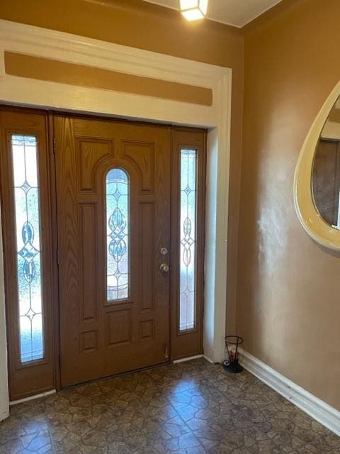 entrance foyer with plenty of natural light