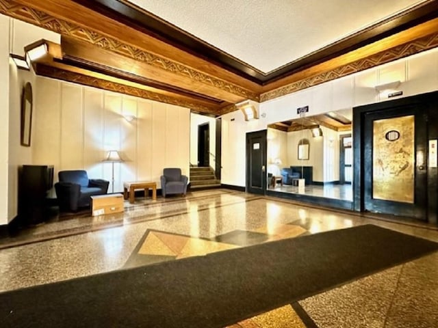 8020 4th Ave Unit D5, Brooklyn, NY 11209 - building lobby featuring crown molding and a decorative wall