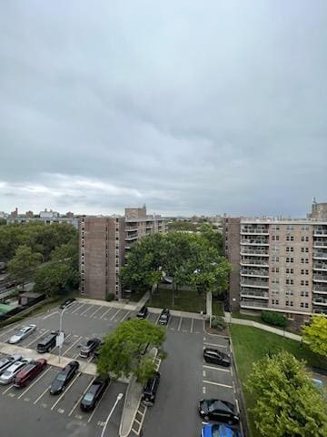 view of building exterior with a view of city