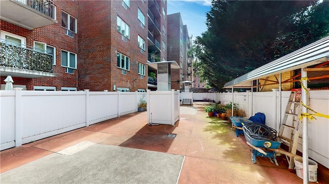 view of patio / terrace with a fenced backyard