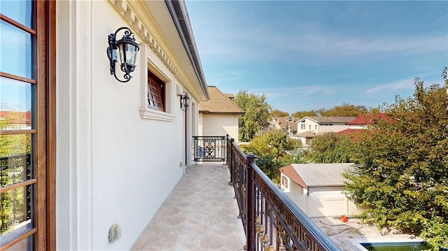 view of balcony