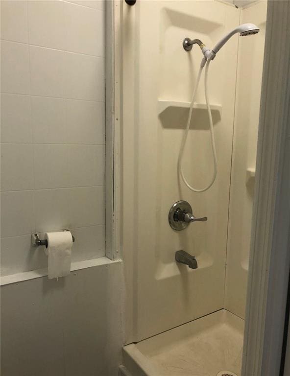 full bathroom with a shower