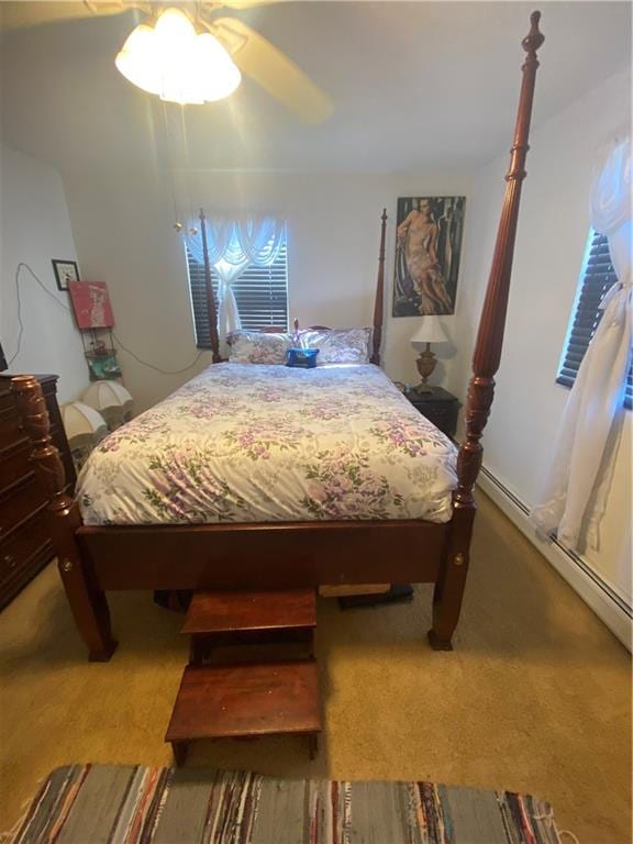 921 Nugent Ave, Staten Island, NY 10306 - carpeted bedroom featuring a ceiling fan