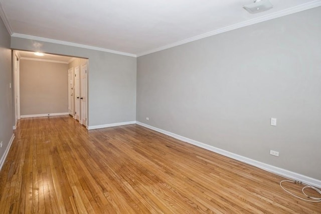 6665 Colonial Rd Unit 2F, Brooklyn, NY 11220 - unfurnished room featuring baseboards, hardwood / wood-style flooring, and ornamental molding