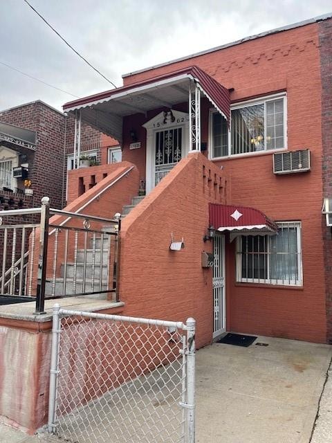 exterior space with a gate and fence