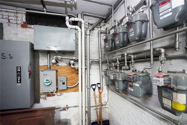 341 86th St, Brooklyn, NY 11209 - utility room with electric meter and gas meter