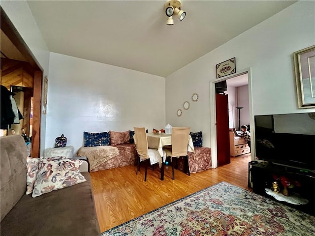 interior space with light hardwood / wood-style flooring