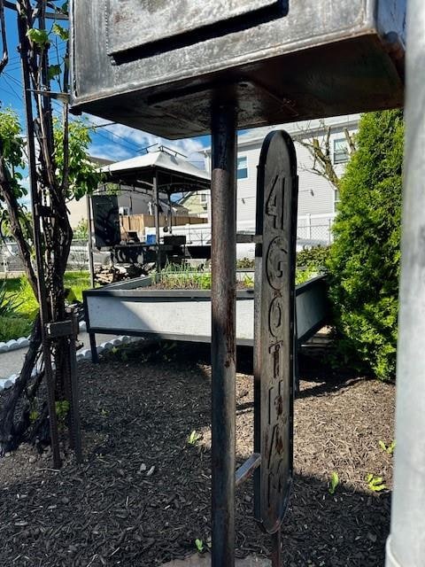 view of yard with a gazebo