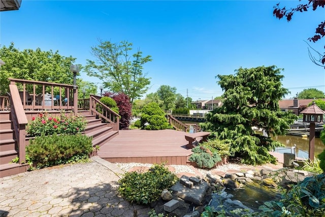 2729 Shore Dr, Merrick, NY 11566 - deck with stairs