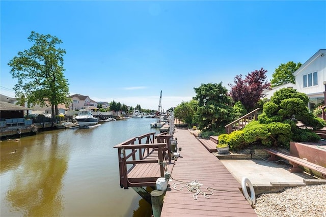 2729 Shore Dr, Merrick, NY 11566 - view of dock featuring a water view