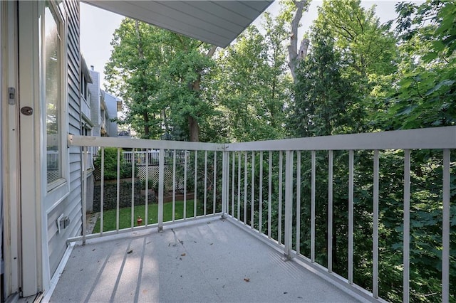 view of balcony