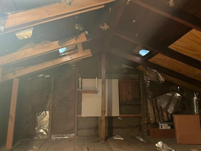 view of attic