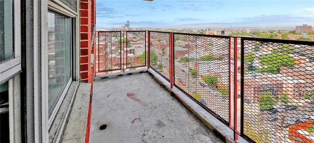 view of balcony