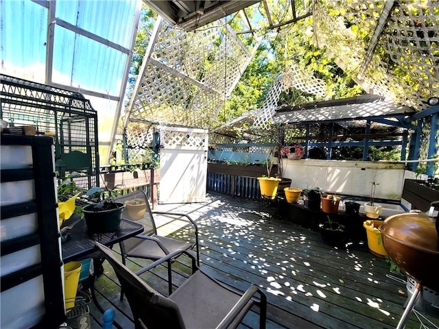 6525 Avenue N, Brooklyn, NY 11234 - wooden terrace featuring a gazebo
