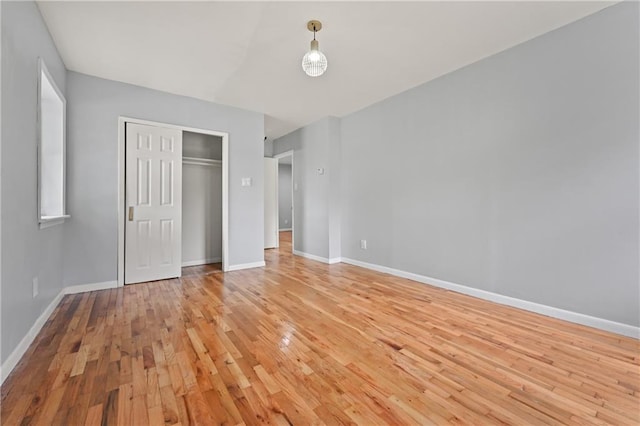 1021 E 87th St Unit 6B, Kings, NY 11236 - unfurnished bedroom featuring light wood-type flooring, baseboards, and a closet