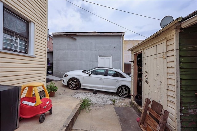 view of parking / parking lot