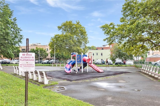 view of play area