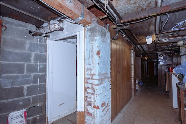 view of basement