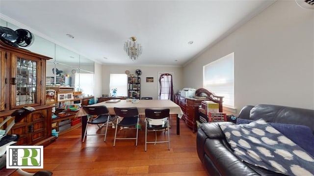1046 E 32nd St, Brooklyn, NY 11210 - dining area featuring plenty of natural light, light wood-style floors, and ornamental molding