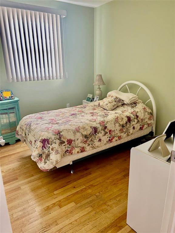 bedroom featuring light hardwood / wood-style flooring