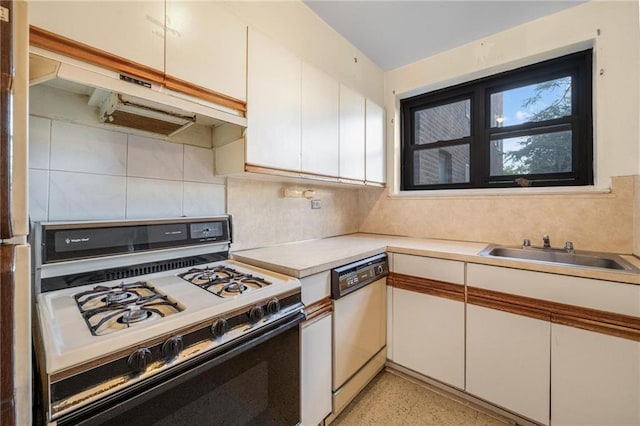 1478 E 28th St Unit 4N, Brooklyn, NY 11210 - kitchen with gas range oven, dishwasher, a sink, light countertops, and tasteful backsplash