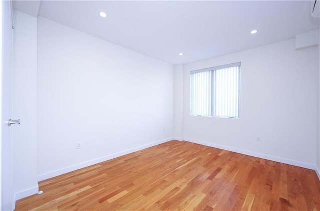 empty room featuring light hardwood / wood-style flooring