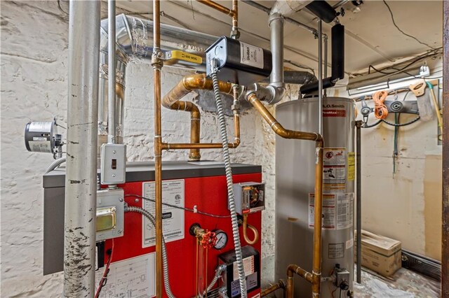 7913 20th Ave, Brooklyn, NY 11214 - utility room featuring gas water heater