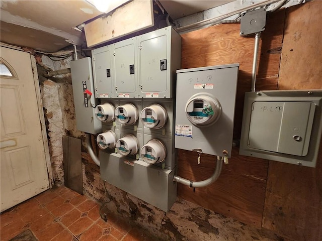 utility room with electric panel