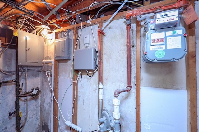 utility room featuring electric panel