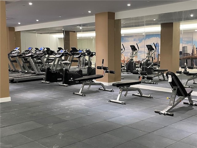 view of exercise room