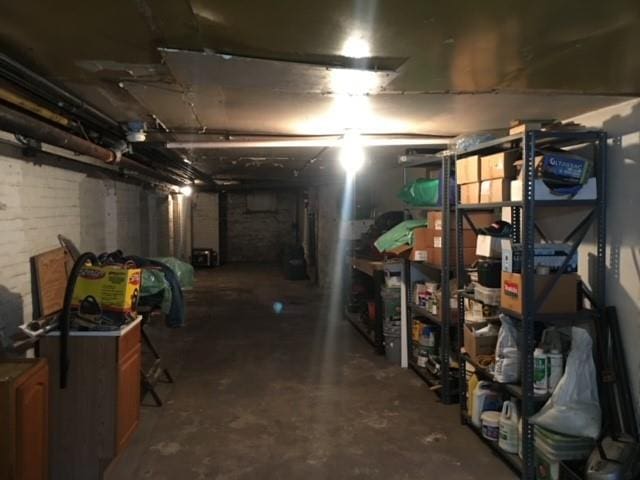 view of basement